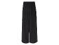 Pantalon large noir avec taille élastique.