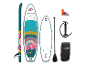 Planche de paddle gonflable F2 Sport, pagaie, pompe et sac de transport inclus.