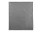 Un sac en plastique gris sur fond blanc.