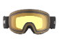 Masque de ski jaune avec monture et sangle noires, inscription 'S1 SPEQ GmbH'