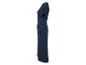 Robe portefeuille bleu marine à manches courtes.