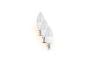 Trois ampoules LED blanches en forme de bougie.