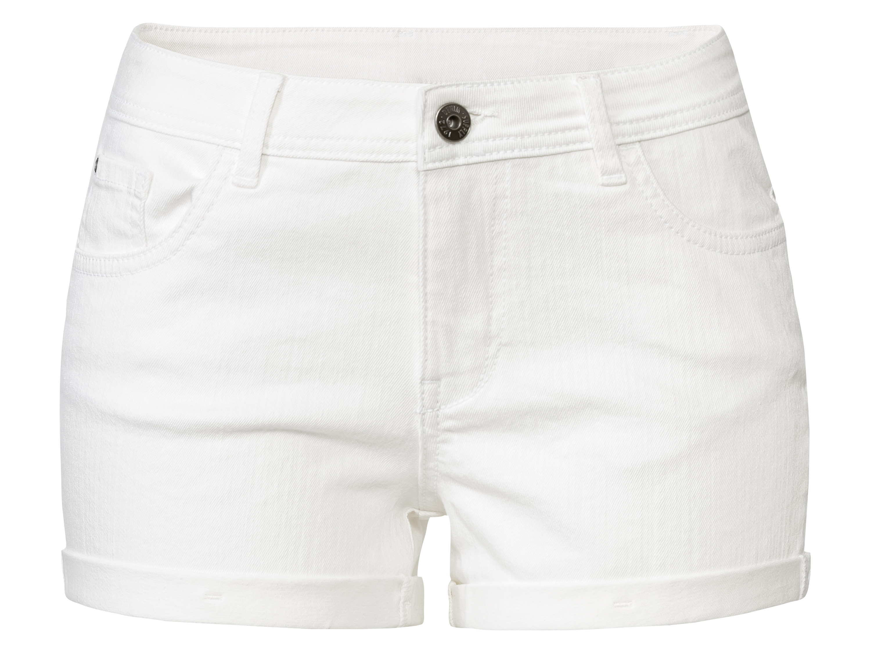 esmara® Short en jean femme (blanc)