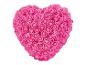 Cœur de roses roses, idéal pour la Saint-Valentin.