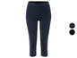 Leggings capri bleu foncé pour femmes.
