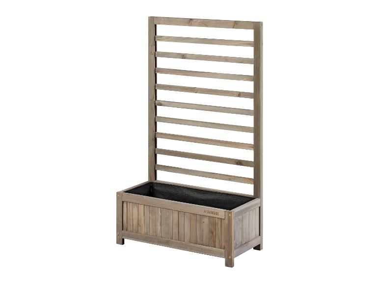 Jardinière en bois avec treillis de Parkside.