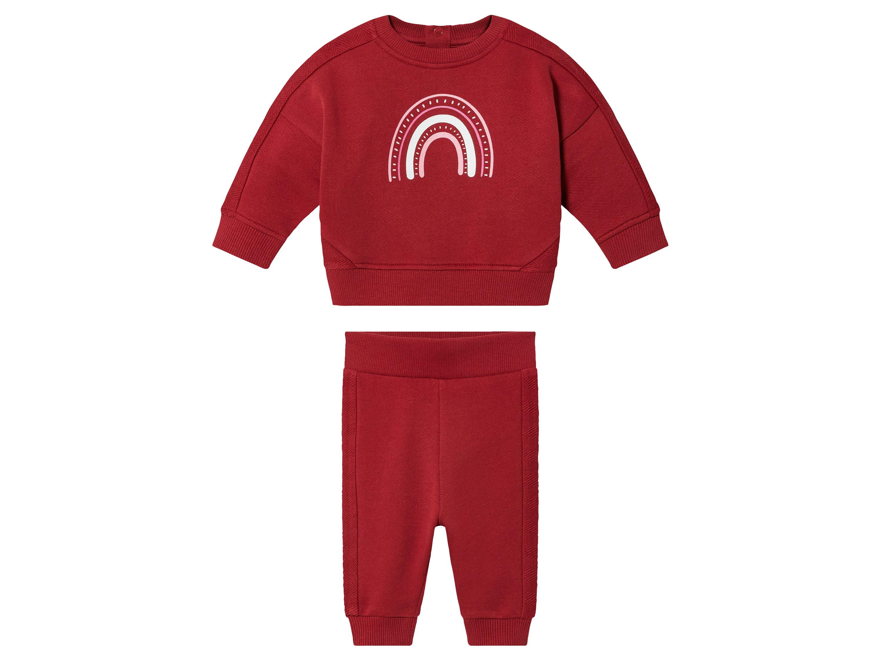 lupilu® Ensemble molletonné bébé (62/68, rouge)