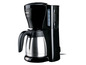 Une cafetière Philips noire avec une carafe isotherme.