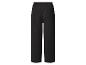 Pantalon large noir pour femme avec taille élastique.