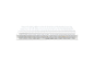 Coupe transversale d'un matelas montrant les différentes couches de mousse et ressorts.