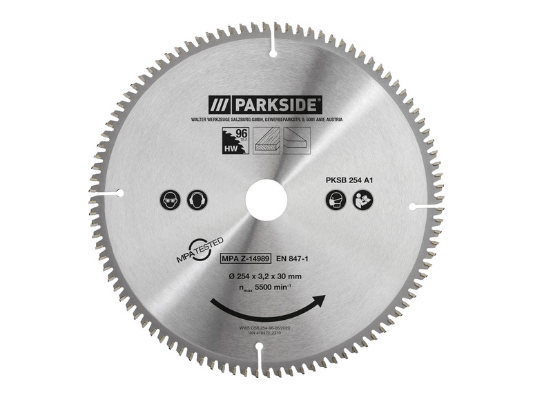 Aller en mode plein écran : PARKSIDE® Lame de scie circulaire PKSB 254 A1, 25,4 cm - Image 4