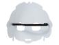 Masque en polaire blanche avec élastique.