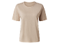 T-shirt beige à manches courtes pour femme.