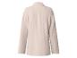 Vue de dos d'un blazer femme beige clair à manches longues et col classique.