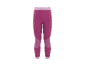 Legging de sport capri rose pour femme avec détails texturés et taille haute.