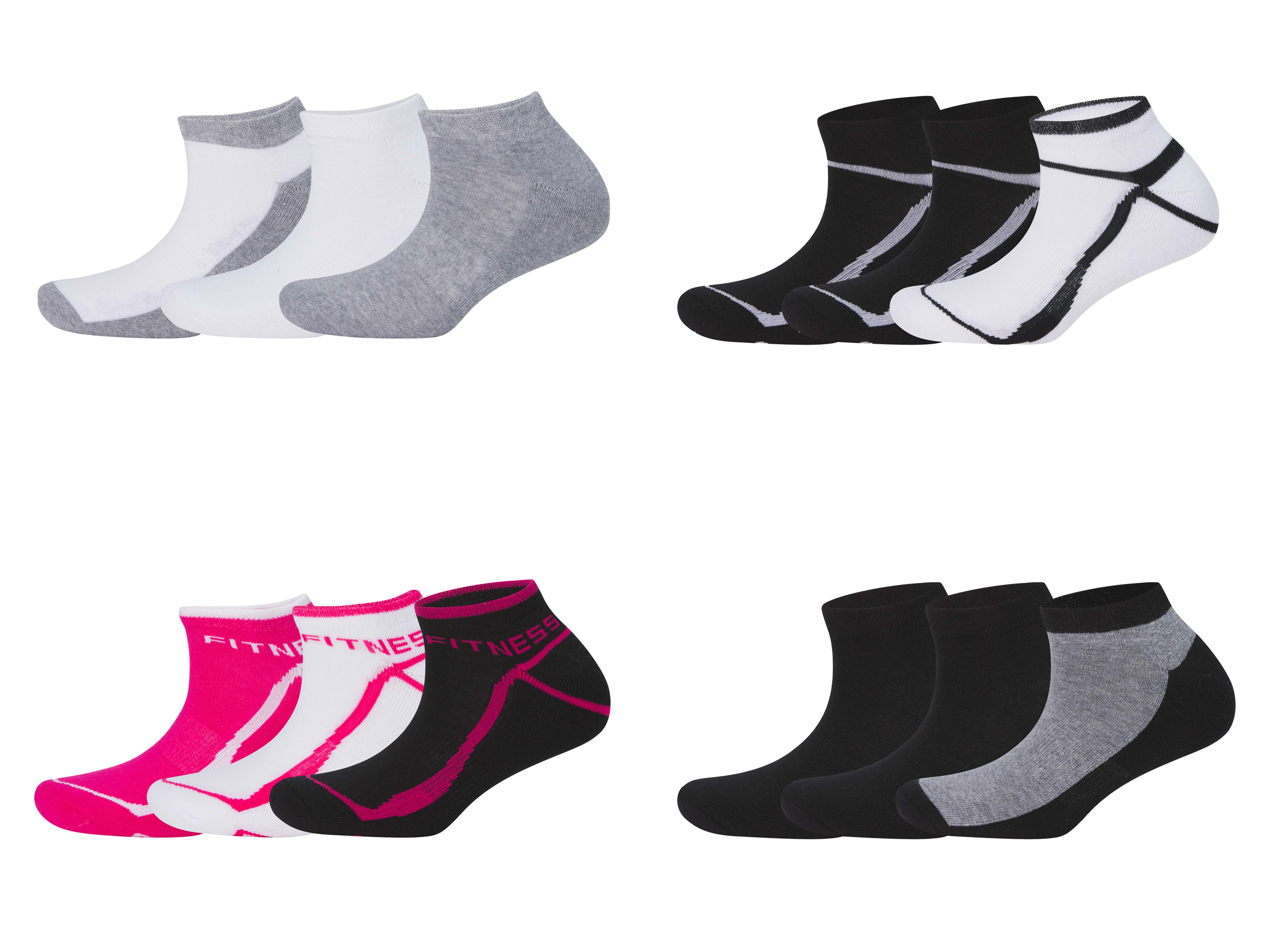 CRIVIT Lot de 3 chaussettes de sport femme