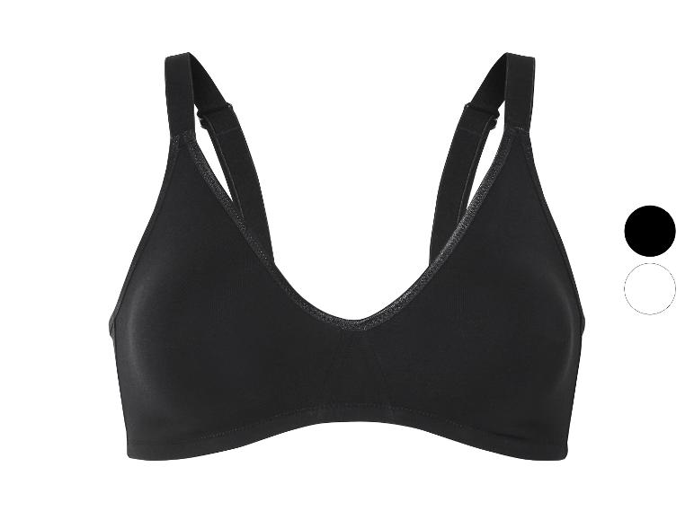 Soutien-gorge noir, disponible en noir et blanc.