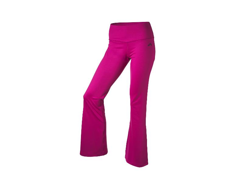 Pantalon de sport fuchsia évasé
