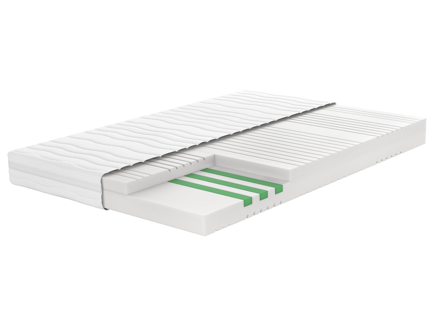 LIVARNO home Matelas en mousse froide, 7 zones, H3, 160 x 200 cm