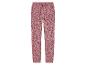 Pantalon de jogging rose à imprimé cœur.