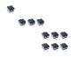 Lot de 10 lampes solaires LED pour clôture avec vis
