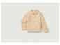 Un sweat en polaire crème avec des boutons.