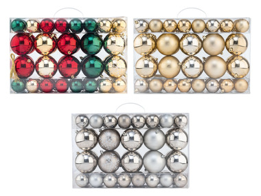 LIVARNO home Boules pour sapin de Noël, 68 pièces