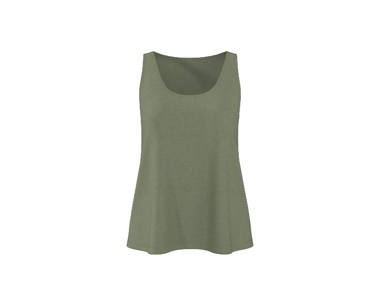 Débardeur femme vert olive.