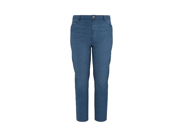 Jeans femme, bleu, coupe droite.