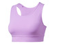 Un soutien-gorge de sport violet pour femme.