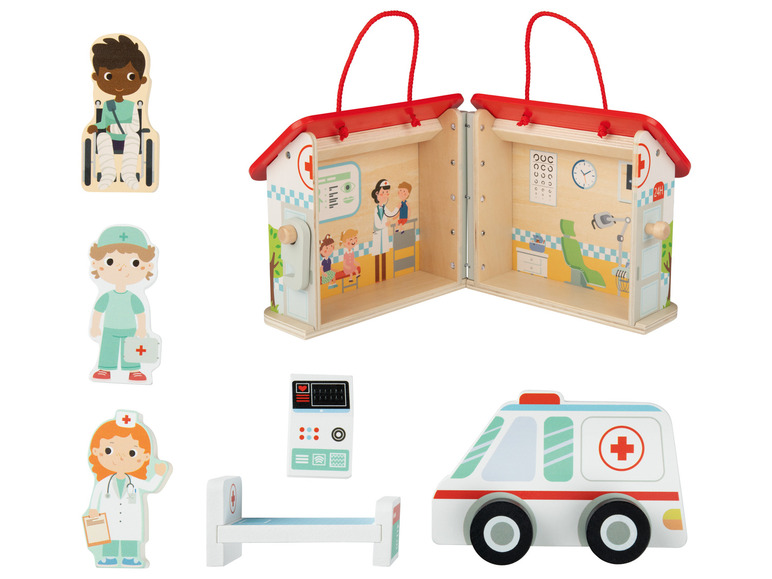 Aller en mode plein écran : Set de jeu transportable en bois - Image 19