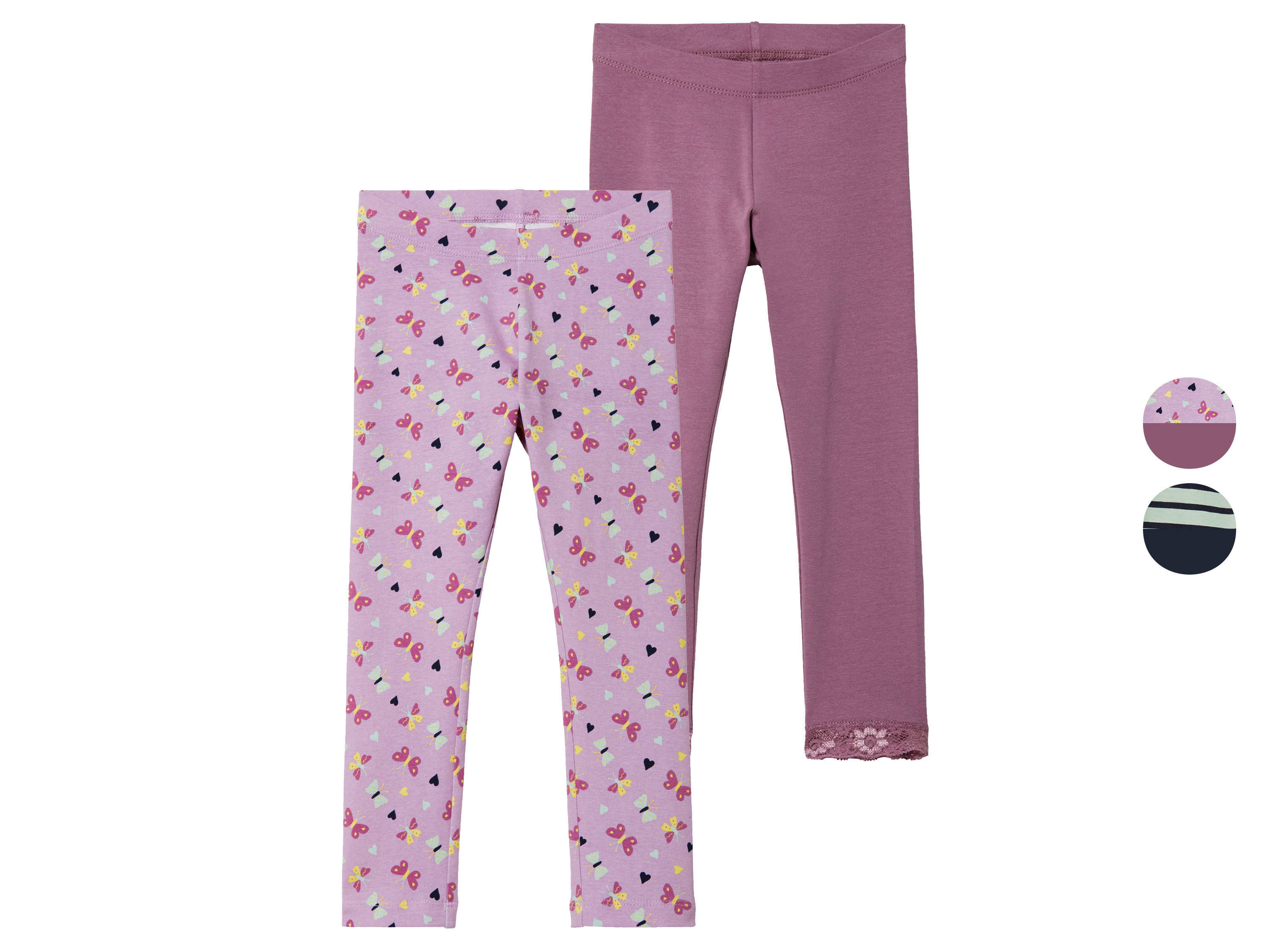lupilu® Lot de 2 leggings enfant