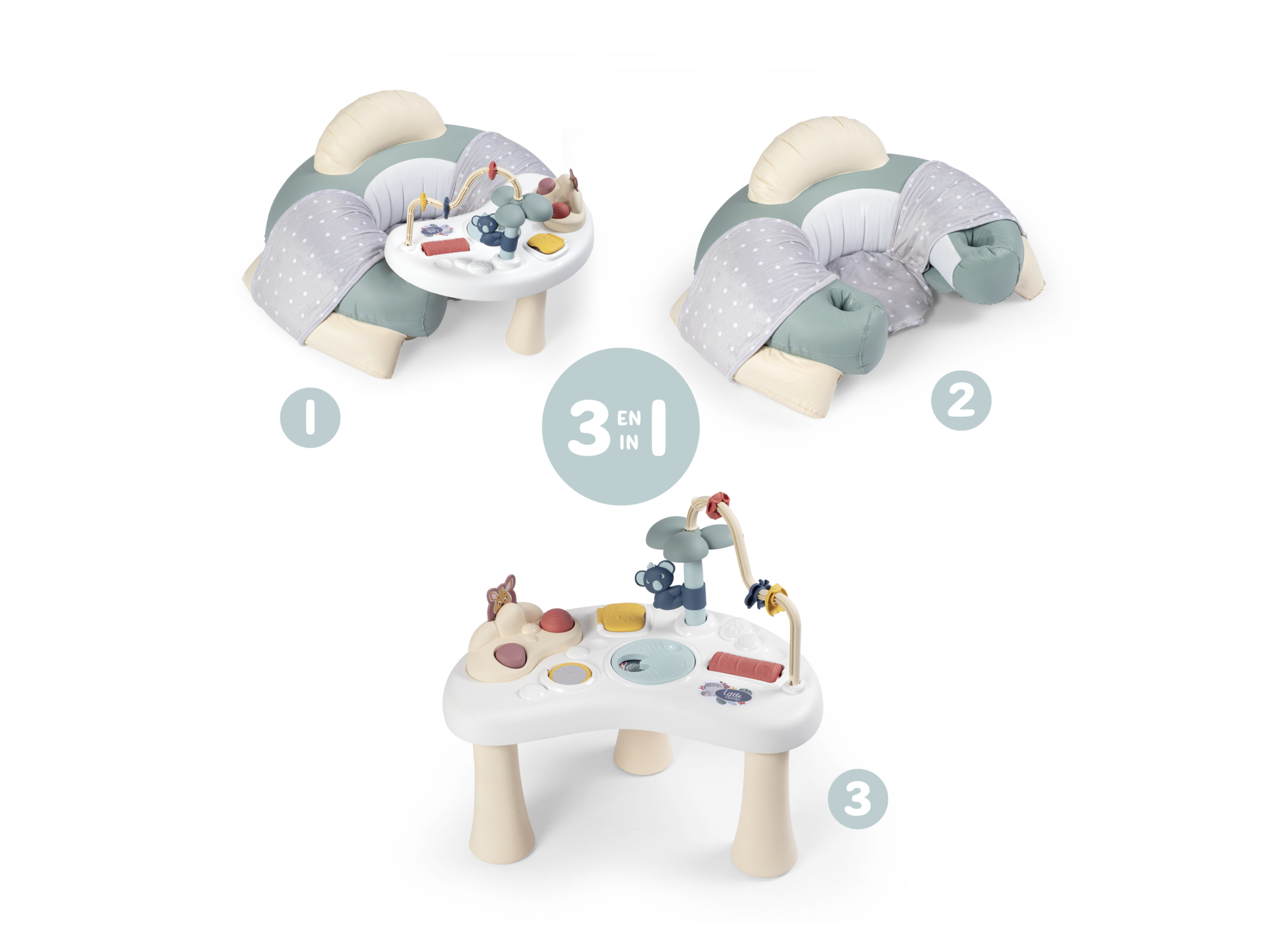 SMOBY Siège bébé avec table d'activités