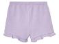 Shorts lilas pour enfant, style décontracté.