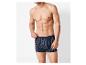 Boxers Livergy rayés bleu marine pour homme.
