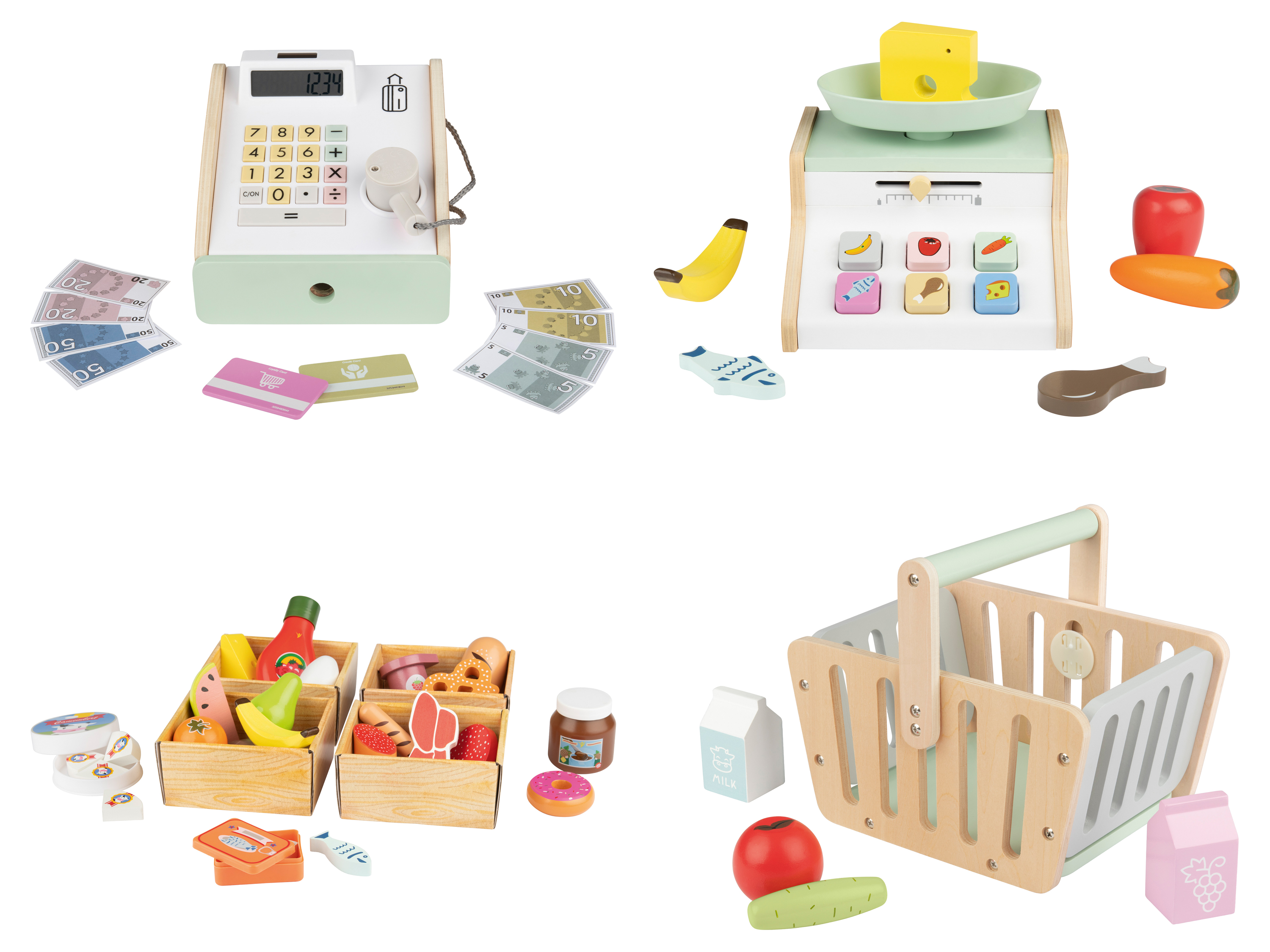 Playtive Accessoire de supermarché en bois