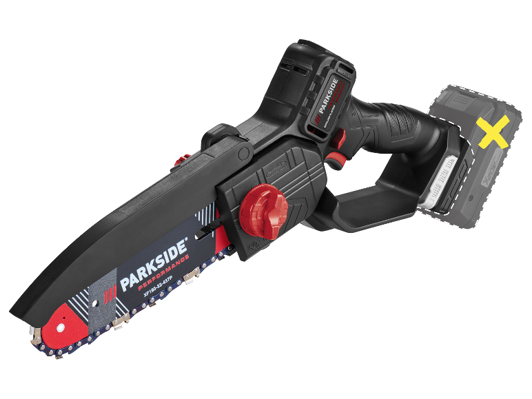 Scie à chaîne sans fil Parkside Performance.