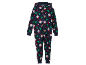 Combinaison en polaire bleu marine pour enfant avec capuche et motifs de Noël