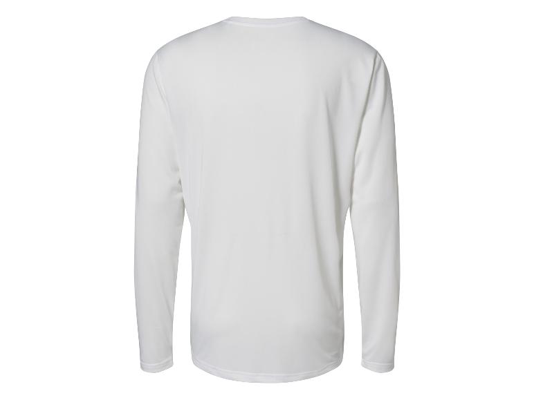 T-shirt blanche à manches longues pour homme.