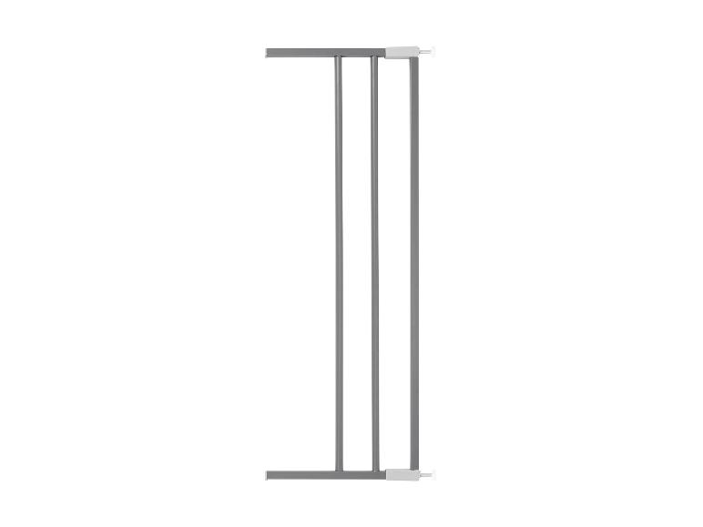 Barrière de lit en métal gris.
