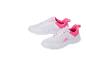 Chaussures de sport blanches et roses à lacets