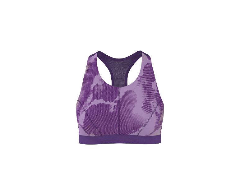 Soutien-gorge de sport violet à motif abstrait