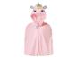 Cape rose à capuche licorne pour enfants avec fermoir étoile.