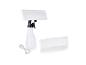 Kit de nettoyage de vitres : vaporisateur, deux balais microfibres.