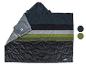 Couverture-sac de couchage Crivit rayée, idéale pour le camping.