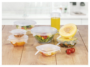 GOURMETmaxx Set de couvercles souples en silicone, 12 pièces