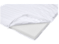 Surmatelas en mousse blanche avec fermeture éclair ouverte