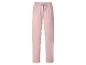 Pantalon de pyjama rose pâle avec cordon de serrage à la taille.