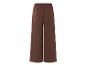 Pantalon large brun, coupe ample.