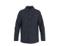 Surchemise pour homme bleu foncé avec manches longues et boutons.